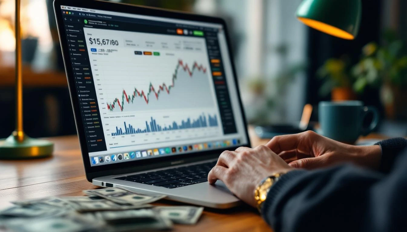 Server racks in a data center with green LED lights and payment flow overlays