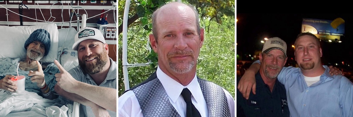 Brandon Titus and his father Michael — from healthy years to his final days in the hospital, Michael never got to see his dream SpaceX launch